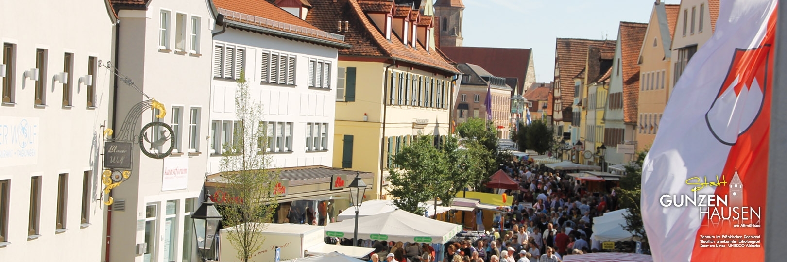 Stadt Gunzenhausen - Blick auf den Marktplatz